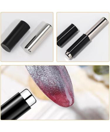 minkissy Cat Eye Magnet for Nails with Silicone Wrapped Manicure DIY Tool Cylindrical Nail Magnet Tool for Cat Eye Gel Nail Polish - Buy Online on SooperMarket.com