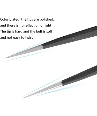 Premium Stainless Steel Antistatic Tweezers for Precision Work - Acid-Resistant Comfortable Handle for PCB & Microelectronics - Buy Online on SooperMarket.com