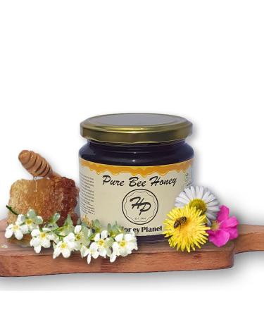 Natural Wild Forest Mountain Raw Honey from ECO/BIO Area Unheated Unpasteraised Unfiltered Mountain Honey harvested in our own Bee Farm eco fresh from honey comb (Small 500 gram) 500 g (Pack of 1) 500.0