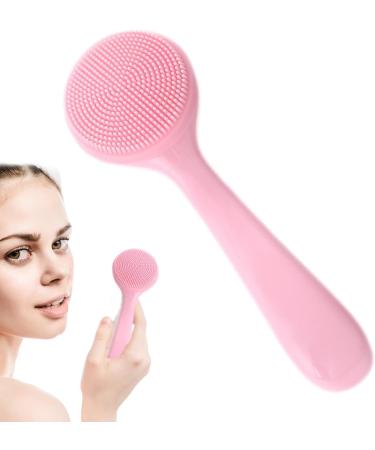 Bexdug Face Scrubber - Soft Silicone Facial Cleansing Brush - Manual Facial Cleansing Brush Skin Friendly Waterproof Face Cleaning Scrubber Pink - Buy Online on SooperMarket.com