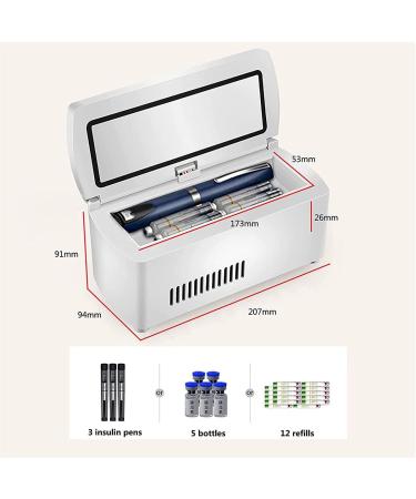 Mini Car Refrigerator Insulin Refrigerated Box Drug Insulin Vaccine Refrigerator LED Display 2-8 Insulin Cooler- Portable Insulin Mini Cooler Fridge Freezer - Buy Online on SooperMarket.com