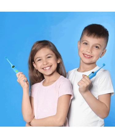 NBGRLVS Kids Sonic Electric Toothbrush | 2 Modes with Memory | 2 Min Timer | IPX7 Waterproof | Rechargeable Kids Toothbrush for Age 3+ | Blue - Buy Online on SooperMarket.com
