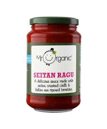 Mr Organic Seitan Crushed Chilli & Tomato Pasta Sauce - Authentic Italian Flavour - Made in Italy - Rich and Savoury Taste - Perfect for Pasta Dishes -Vegan - 6 x 350g Jar