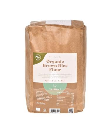Organic Brown Rice Flour 1kg - GMO & Gluten Free Wholegrain Rice Flour from Europe