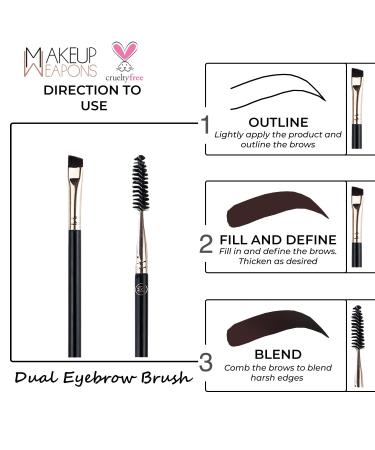 Professional Angled Brow Brush | Premium Eyebrow Brush for Gel & Wax - Perfect for Flawless Brows - Buy Online on SooperMarket.com
