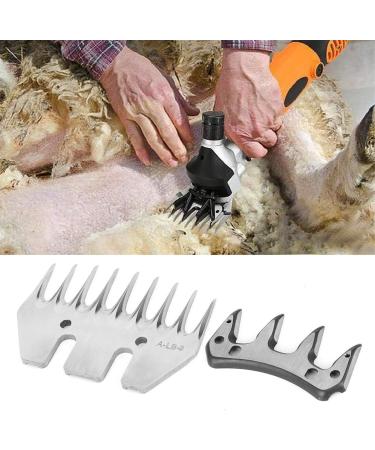 Professional Stainless Steel Sonk Sheep Shears - Universal Electric Wool Cutter Replacement Blades for Alpacas & Goats (9 Tooth Straight Blade) - Buy Online on SooperMarket.com