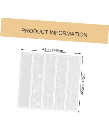 STOBOK 4 Cavity Bookmark Maker 2pcs Bookmark Mold Rectangle Student Silica Gel Chocolate Fondant Molds White 2x2pcs 15.8X14.8cmx2pcs - Buy Online on SooperMarket.com