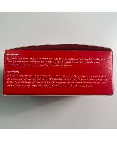VERONNI Hot Cream - Anti-Cellulite Skin Toning & Slimming Cream for Men & Women - Natural Heating Formula - Buy Online on SooperMarket.com