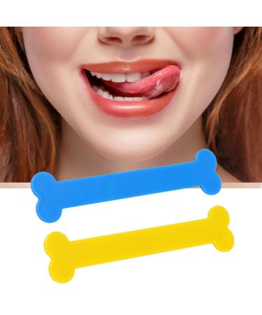 2PCs tongue muscle trainer mouth muscle training device made of resin mouth muscle trainer tongue-tip exercise set helpful for speaking and swallowing awareness