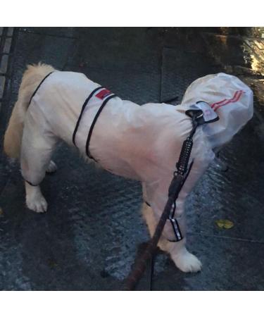 BT Bear Dog Raincoat with Legs Transparent Four-legs Large Dog Raincoats Waterproof with Reflective Strips & Hood Jumpsuit for Medium Dogs Large Dogs (7XL) - Buy Online on SooperMarket.com