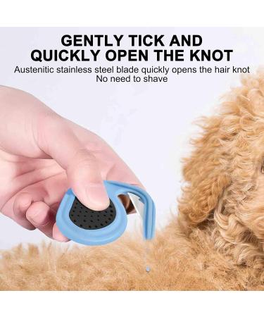 Buy Knitting COMB PET & Grooming Tool for Cats & Dogs - Effective Pet Hair Removal Brush | Tangled Hair Solution (Orange) - Buy Online on SooperMarket.com