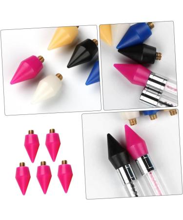 POPETPOP 5pcs Tools Diamond Art Pen Tip Dotting Tool Refills Gem Picker Tool Diamond Art Pen Refill Diamond Art Supplies Diamond Art Accessories Rhinestone Wax Metal 2.85X1.50X1.50CM Rosy - Buy Online on SooperMarket.com