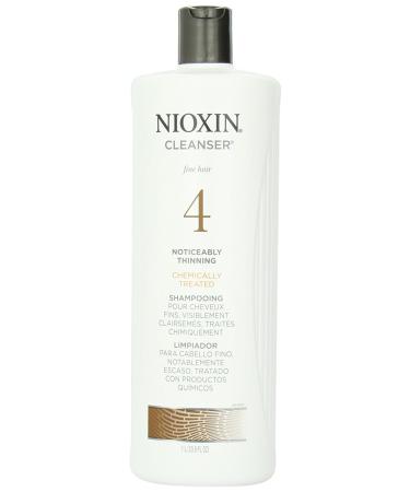 Nioxin Scalp Therapy System 4 (Fine/Treated/Noticeably Thin) Shampooing 2-Pack 2 Pack (Shampooing 33.8 Oz)