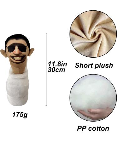 Skibidi Toilet Plush Toy - Funny Stuffed Figure with Sunglasses, Camera, Speakerman Titan - Ideal Gift for Game Fans, Girls, Boys - Cartoon Doll - Buy Online on SooperMarket.com