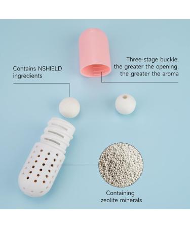 3 Pairs Shoe Fresheners - Reusable Sneaker Deodorizer Balls Capsules for Sports Shoes - Long Lasting & Easy to Use - Pink & Blue - Buy Online on SooperMarket.com