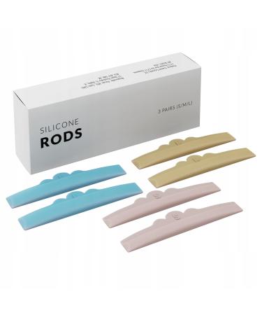 Nanolash Silicone Rods 3 pairs - lash lift rods silicone pads for eyelash lifting lash lift shields
