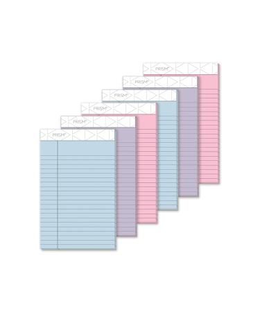 Tops - Prism Plus Colored Junior Legal Pads 5 X 8 Pastels - 6 50-sheet Pads/pack