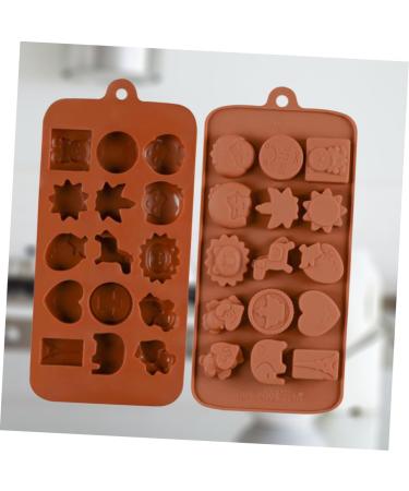 IMIKEYA 3pcs 15 Candy Molds Cooking Molds Silicone Baking Molds Cartoon Animal Mold Chocolate Cookie Silicone Molds Silicone Candy Mold Non-Stick Mold Silicone Bakeware Cake mediumx3pcs Coffeex3pcs - Buy Online on SooperMarket.com