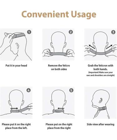 Neck Curve Corrector 360 Rotation Adjustment Neck Massager Folding Design Easy to Carry Small Neck Brace Simpler and More Beautiful - Buy Online on SooperMarket.com