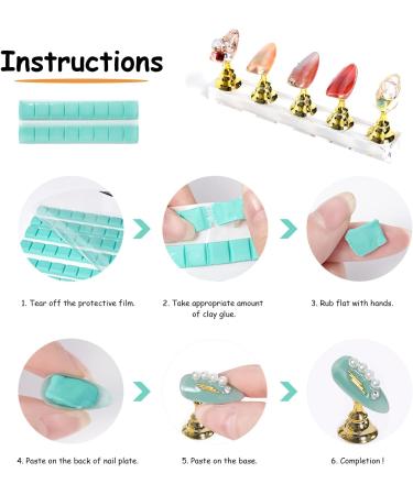 10pcs Acrylic Nail Art Display Stand with 3 Bases Nail Art Holder Base Crystal Nail Art Stand Magnetic for Nail Art Skills Practice Stand DIY Nail Art Nail Art Tools Art Salon Gold - Buy Online on SooperMarket.com