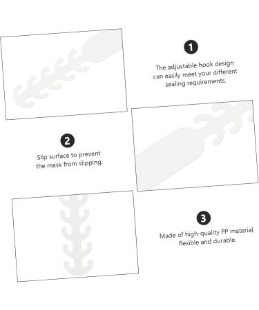 20 Pack Gatuida Wicking Hooks - Adjustable Mask Ear Strap Extenders for Comfortable Fit | Face Cover Rope Extensions - Buy Online on SooperMarket.com