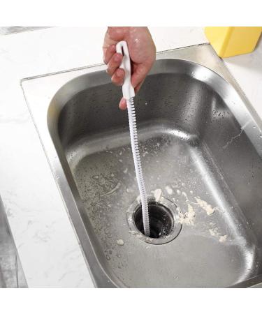 Universal Pipe Dredging Sink Cleaning Brush Spiral Nylon Bristles Free to bend Easy to use Strong and Durable Easy to Clean Reusable - Buy Online on SooperMarket.com