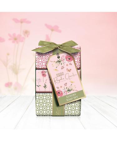 Baylis & Harding Royale Garden Rose Poppy & Vanilla Luxury Wrapped Soaps Gift Set - Vegan Friendly - Buy Online on SooperMarket.com