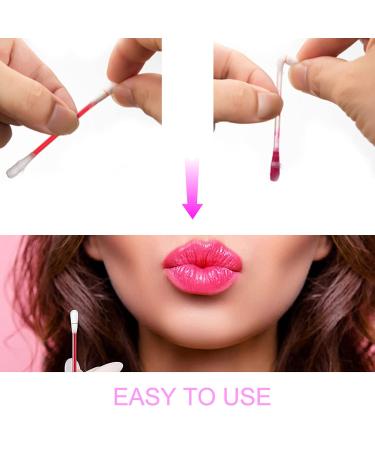 40 PCS Lipstick Tattoo Cotton Swabs & Multicolor Lip Tint Set - Long-Lasting & Waterproof Lip Stain Collection - Buy Online on SooperMarket.com