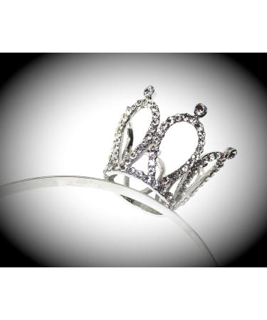 Birthday Crown for Girls - Silver Tiara for Kids, Queen Crown Headband - Women's Birthday Tiara - Buy Online on SooperMarket.com