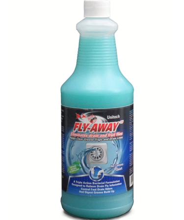 FLY-AWAY Drain Fly Killer Fruit Fly Killer Drain Fly Treatment Grease Digester Fruit Fly Treatment