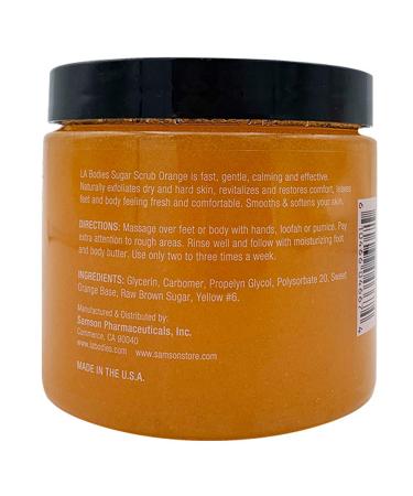 LAB Foot & Body Sugar Scrub - Deep Exfoliating & Moisturizing for Ultra Hydration | Orange (20oz) | International Shipping Available - Buy Online on SooperMarket.com