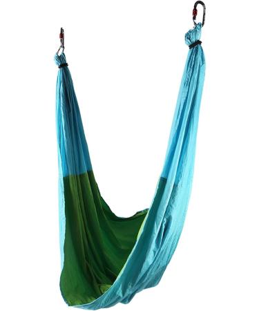 Cocoarm Anti-Heavy Aerial Yoga Hammock Fitness Swing with Straps Handles & Instructions | Sky Blue & Fruit Green - Buy Online on SooperMarket.com