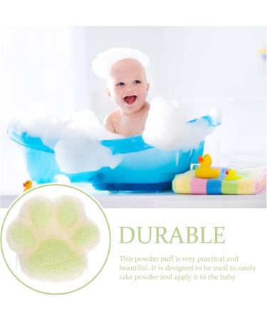 Kisangel Baby Facial Foam Loofah Sponge - Cat Paw Bath Sponge for Toddlers | Gentle Cleansing Pads & Body Powder Puff - Ideal for Bathing & Shower 4.9x4.8CM - Buy Online on SooperMarket.com