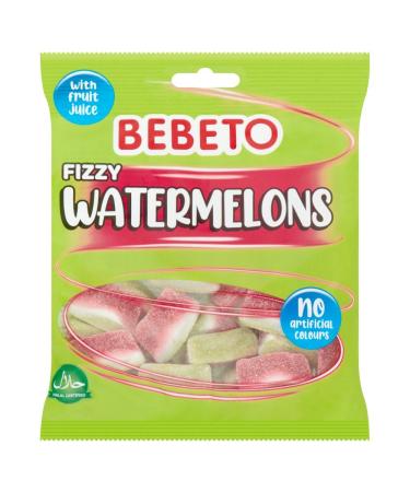 Bebeto Fizzy Watermelons Gummy Sweets 10 x 150g PMP Bags