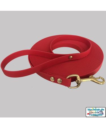 Bio-Line Light Cat Leash - 8m Red Biothane Durable Tow Line with Hand Loop for Small & Large Cats - Buy Online on SooperMarket.com