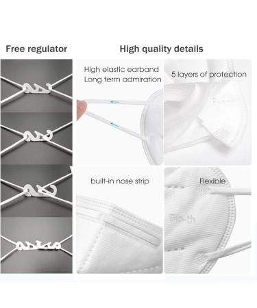 Bio-th KN95 Face Mask - Reusable & Disposable Masks - Dust & Pollen Protection - 20 Pack - Buy Online on SooperMarket.com