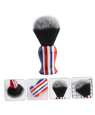 Soft Fur Shaving Brush & Mustache Grooming Tool - Durable Beard Brush for Men with Handle | Perfect Facial Cleaning Brush - Buy Online on SooperMarket.com