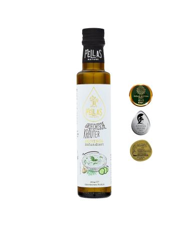 Premium Pellas Nature Extra Virgin Olive Oil with Greek Herbs - Cold-Pressed Additive-Free 250ml | Test Winner & OK Kosher - Buy Online on SooperMarket.com