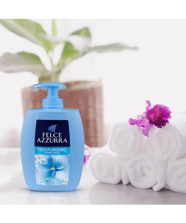 Felce Azzurra Liquid Soap White Musk - Fresh Citrus Fragrance - 2 Pack (300 ml each) - International Shipping Available - Buy Online on SooperMarket.com