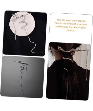 Mikinona Hair Pin Hair Fork Clip Updo Hair Accessories Snake Hair Sticks Snake Accessories For Women Hair Sticks For Bun Hair Stick China Metal Serpentine Miss - Buy Online on SooperMarket.com