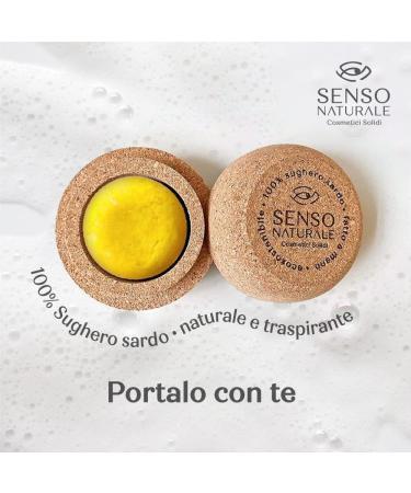 SENSO NATURALE Solid cleansing mousse - turmeric apricot oil - sensitive face makeup remover sensitive skin - vegan natural concentrate - corresponds to 300ml liquid - Buy Online on SooperMarket.com