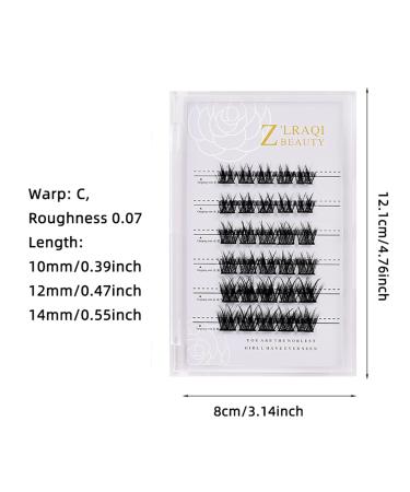 Shop Individual False Eyelashes - Self-Adhesive Cluster Glue-Free Natural-Looking - MF10-1 | International Shipping Available - Buy Online on SooperMarket.com