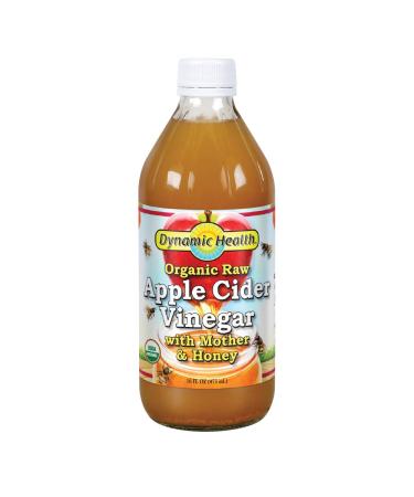 Dynamic Health  Laboratories Raw Apple Cider Vinegar with Mother & Honey 16 fl oz (473 ml)