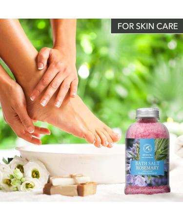 Buy Rosemary Salt 600g - Natural Sea Salt with Essential Rosemary Oil for Bathing Relaxation and Aromatherapy - International Shipping Available - Buy Online on SooperMarket.com