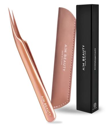 At the beauty tweezers Premium Edition including case eyelash tweezers straight pointed nail design accessories eyelash pliers artificial eyelashes extensions eyelashes tweezer guns rash enhancement rose
