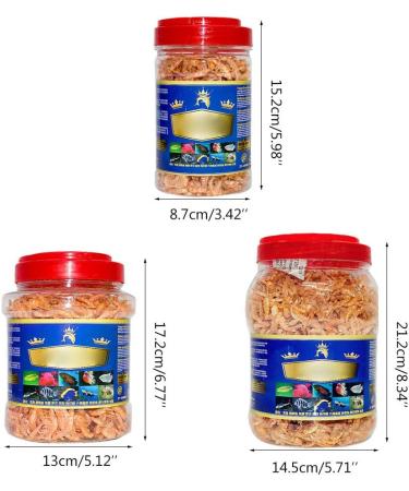 for Turtle Food Dried Freeze Shrimp for Ornamental Fish Water Turtles Small Pets 1.2L 3L Resealable Can 3000ml - Buy Online on SooperMarket.com