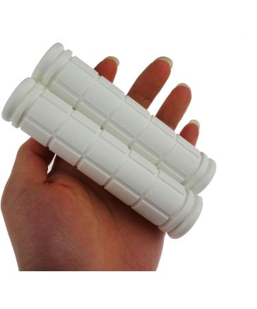 Kasteco 2 Pairs Mushroom Handle Bar Grips for BMX/Road Mountain Bikes - White - Buy Online on SooperMarket.com