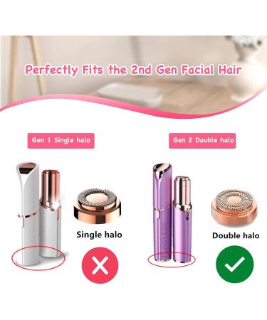 Finishing Touch Flawless Women's Facial Hair Remover Replacement Heads Generation 2 - Double Halo Painless and Smooth - Buy Online on SooperMarket.com