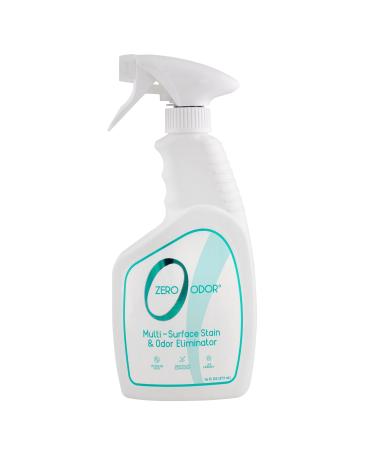 Zero Odor Multi-Surface Stain Remover & Odor Eliminator - Remove Stains and Odor Patented Molecular Technology Best for Carpet Rug Linens Furniture Floors 16oz 16 Fl Oz (Pack of 1)