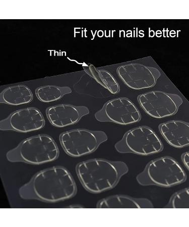 Laza 240 Pcs Thin Breathable Adhesive Tabs Fake Nail Glue Sticker - Super Sticky Double Sided Tips (Germany Jelly Gel) - Flexible and Easy to Apply for Acrylic False Nails Manicure Tape - Buy Online on SooperMarket.com